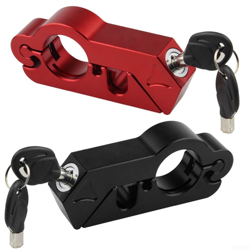 Poignée de casque de moto avec corps usiné CNC pour une protection antivol fiable et une fixation facile (noir)