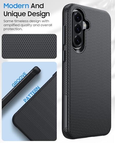 Image of for Galaxy A37+A36+A56 5G Phone Case, Triangular Anti-Slip Textured, Military Grade Drop Protection Samsung A37 5g case, 14ft Drop Tested, TPU+PC Dual Layer Shockproof Cover for A37 (Black)