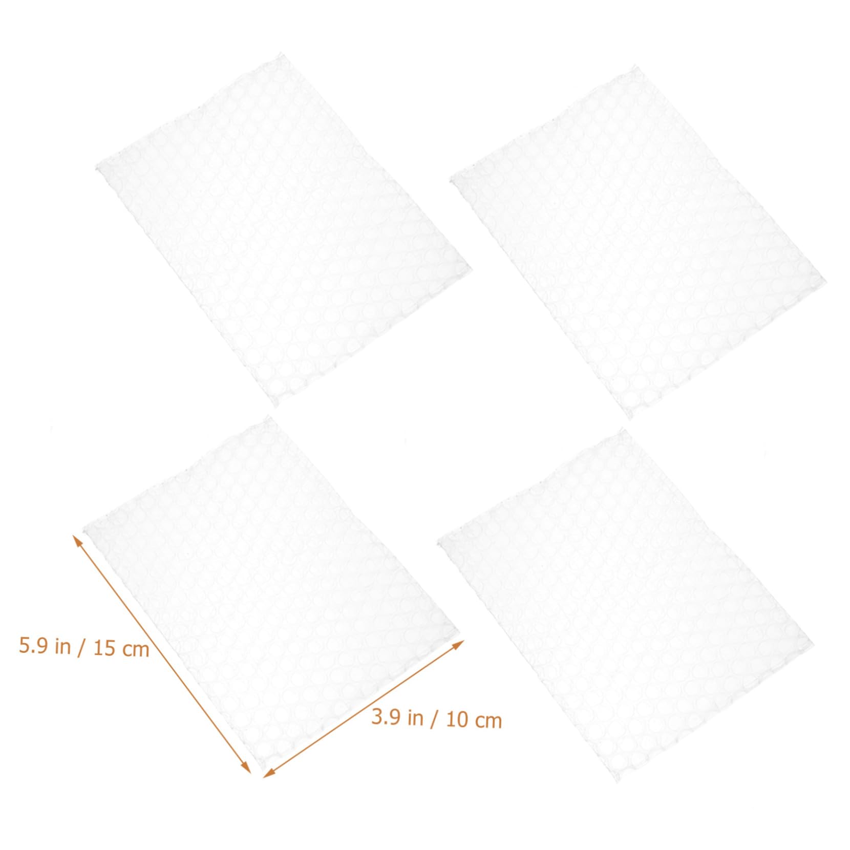 KICHOUSE 100 Pcs Clear Pouch Shockproof Foam or Packing Pouch Pe Transparent Pouch