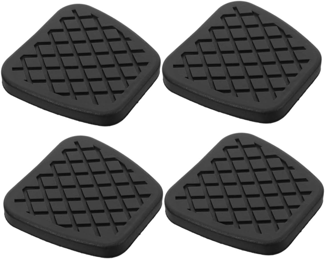 4Pcs Nonslip Rubber Car Pedal Pads Slip Vehicle Interior Brake Clutch Cover Sleeves for Enhanced Driving Control Easy Maintenance