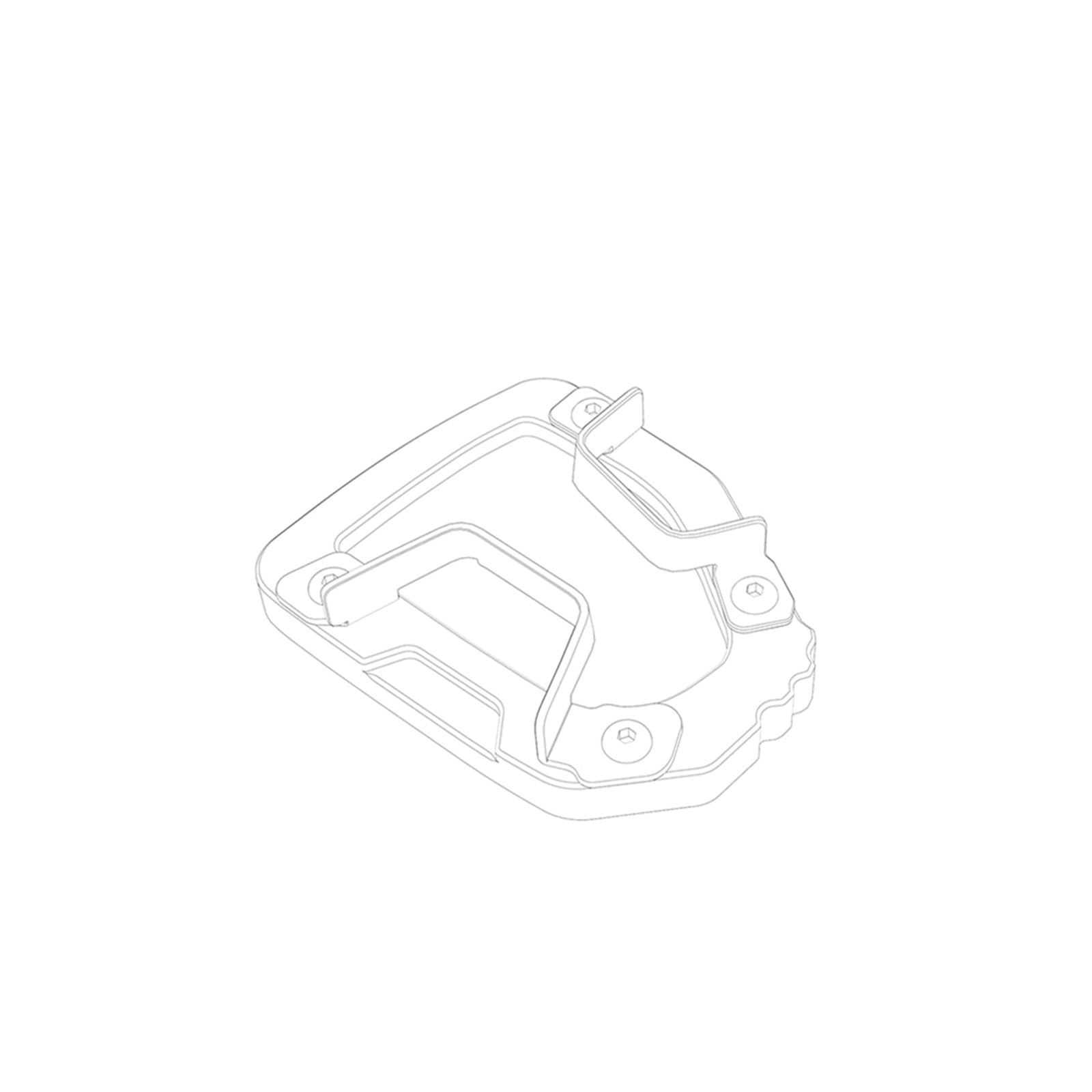 Plaque Extension Béquille Latérale Pour Honda NT1100 DCT 2022-2023 - Agrandisseur CNC Anti-renversement