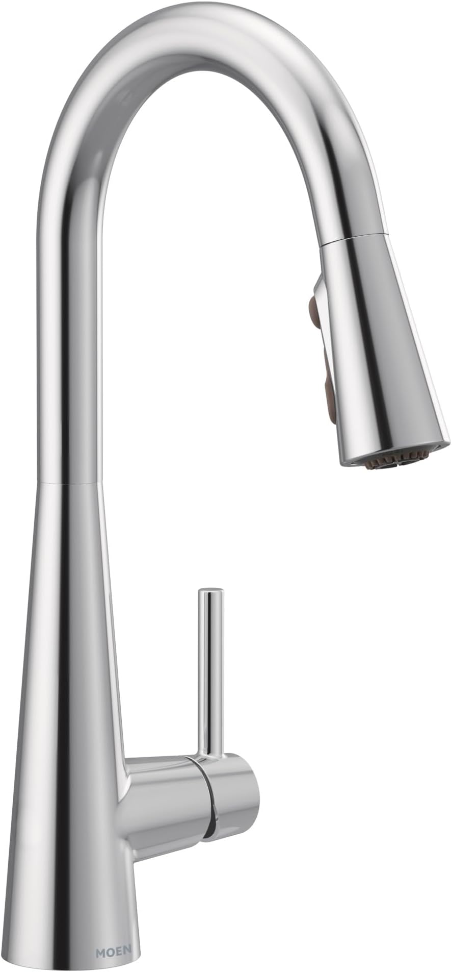 7864 Sleek One Handle High Arc Pulldown Modern Kitchen Faucet Featuring Power Boost, Chrome, Regular