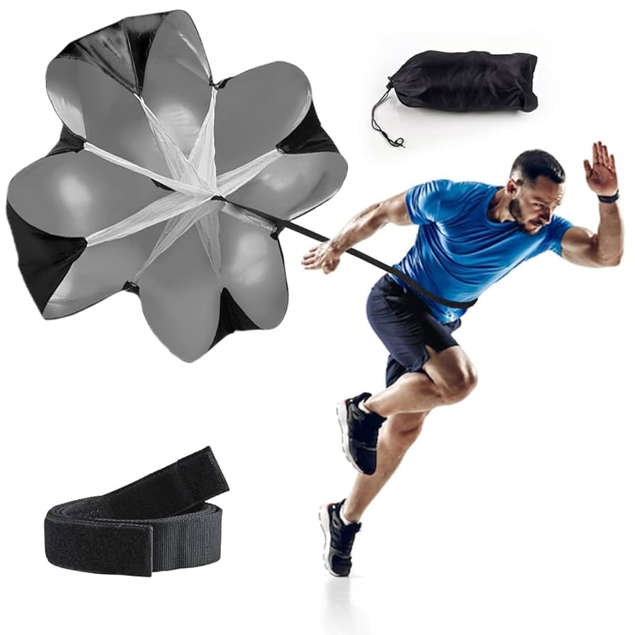 RACE 56" Speed Running Chute | Running Parachute for Resistance Training | Parachute for Running Speed Training Fitness Training | Agility Training Equipment for Football Soccer Tennis-image-37