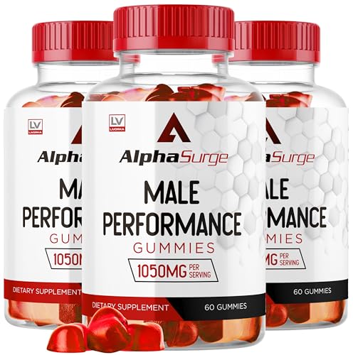 LIVORKA Alpha Surge for Men - Alpha Surge Gummies for Male, Alfa Surge Gummies 1050mg, Alpha Surge XL Gummie, Alphasurge Gummies, Alfa Surge Gummies, Alpha Sugre Male, 180 Gummies for 3 Month