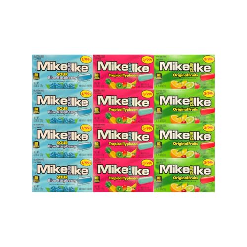 Variety Pack Mike and Ike Candy 12 Pack snack 0.78 oz miniatura 2