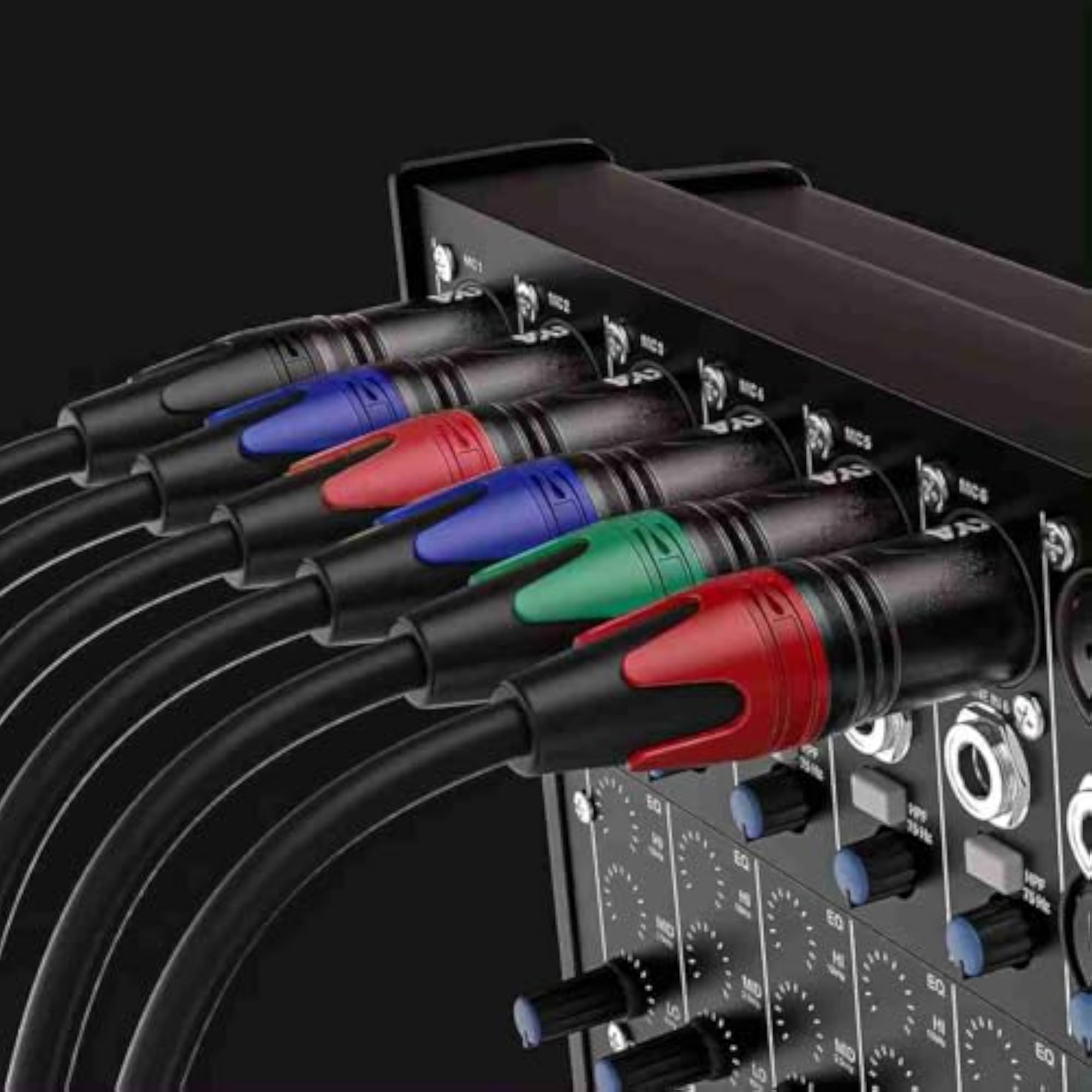 1-Meter Balanced XLR Cable, Professional Microphone Wire