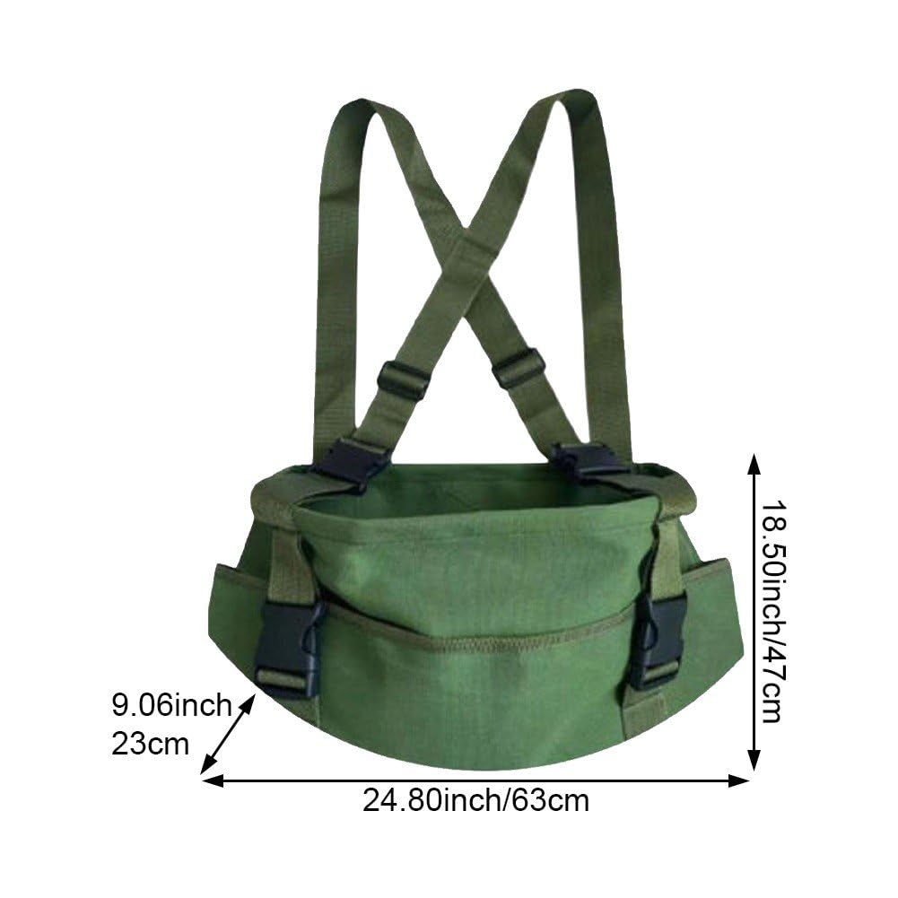 Bolsa De Recolección De Frutas Delantal De Cosecha para Jardín Bolsa De Recolección De Vegetales Ajustable Bolsa De Cosecha De Manzanas Bolsa De Lona para Jardineros De Setas Y Bayas De Huevo