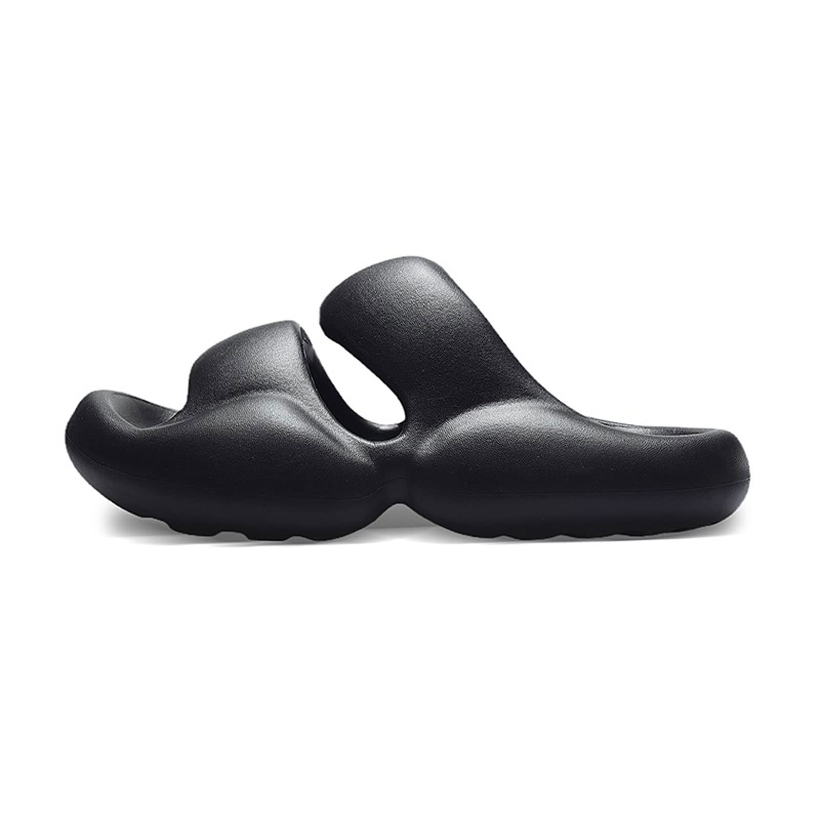 RXZCHH Sandalias para Hombre Zapatillas de Playa para Hombre de Verano Sandalias de para Mujer Zapatos de Plataforma Antideslizantes para Interiores y Exteriores para el hogar (Beige, 44-45)