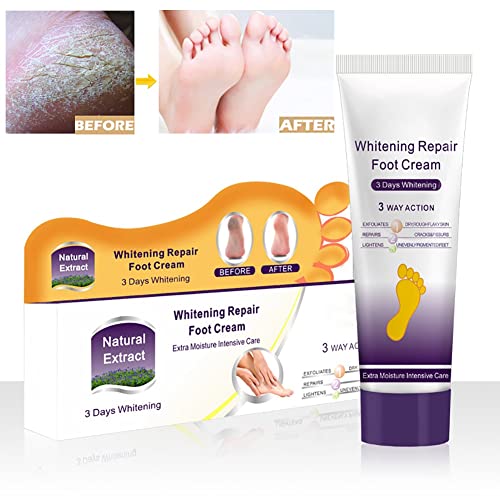 Foot Cream for Dry Cracked Heels – Cracked Heel Repair for Rough, Dry and Cracked Feet, Heals and Moisturizes for Healthy Feet, Cracked Heel Treatment Foot Lotion 3.52oz