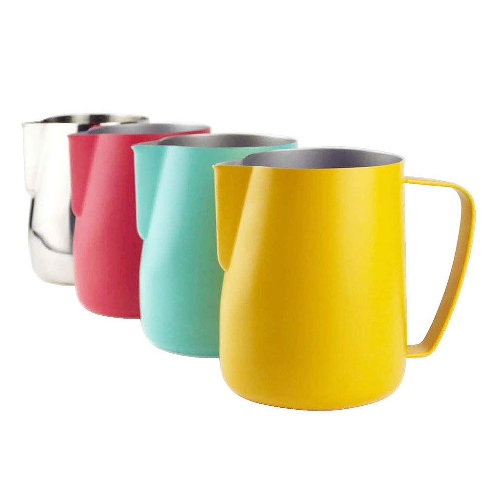 Pichet à Lait Inox 600ml Avec Couvercle - Pichet à Cappuccino Et Mousse Café