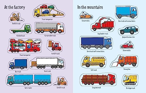 image for Usborne First Sticker Book Trucks: A Delightful Sticker Activity Book 