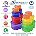 Efficient Nutrition Portion Control Containers DELUXE Kit (14-Piece) with COMPLETE GUIDE + 21 DAY PLANNER + RECIPE eBOOK BPA FREE Color Coded Meal Prep System for Diet and Weight Loss