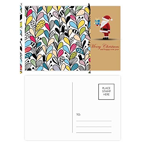 Cartes postales en cœur Père Noël lot de 20 pour accompagner vos cadeaux de fin d'année