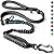 Iokheira 5FT Strong Dog Lead No Pull, Reflective Shock Absorbing Bungee Dog Lead with Two Padded Handle & Car Seat Belt Buckle, Adjustable Dog Leash Heavy Duty for Small Medium Large Dogs
