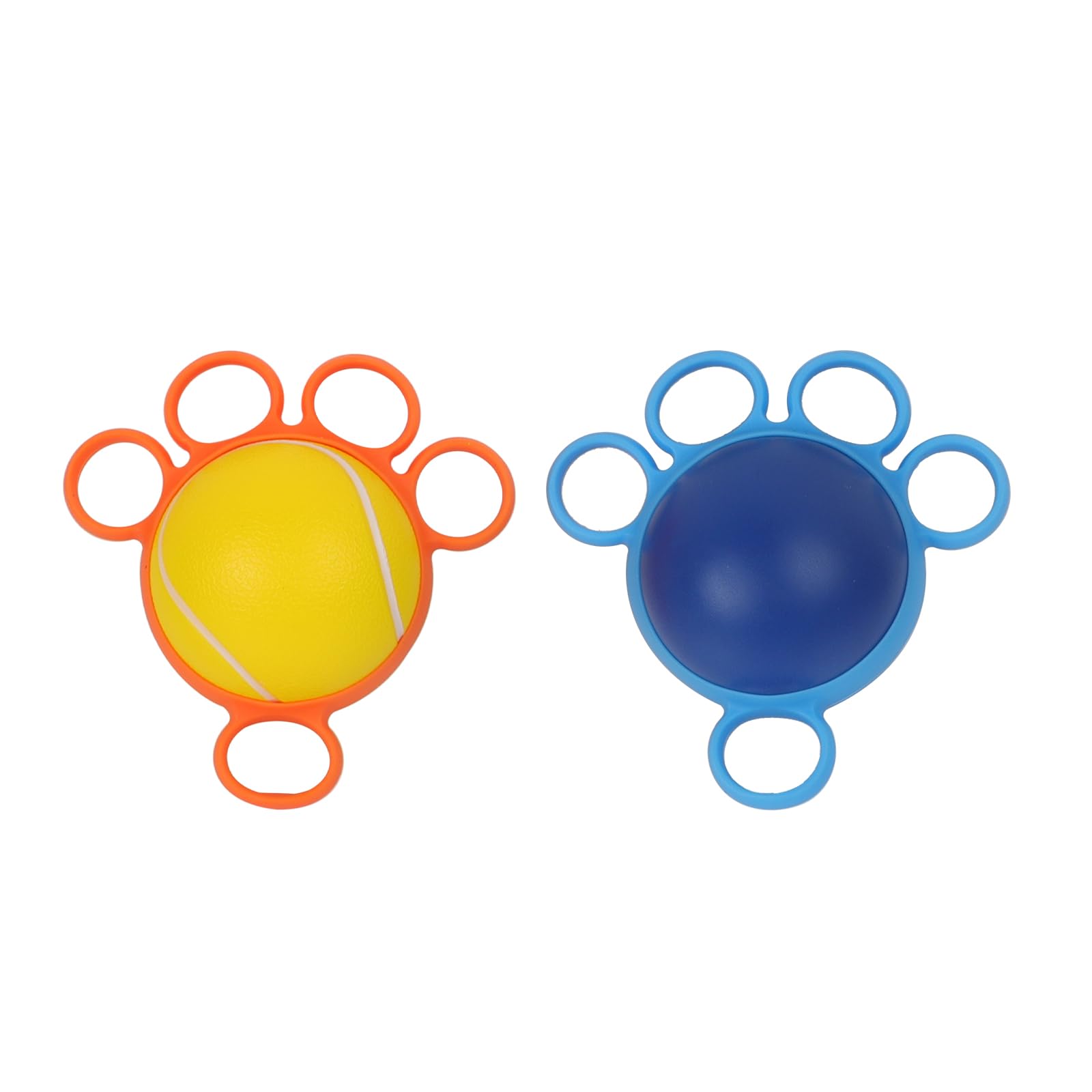 YJZQ 2PCS Balle Réeducation Main et Poignée PU Ballon d'exercice pour les mains Balle Doigt Exercice Musculaire 2 niveaux de résistance Dia-7CM pour 10lb / 25lb