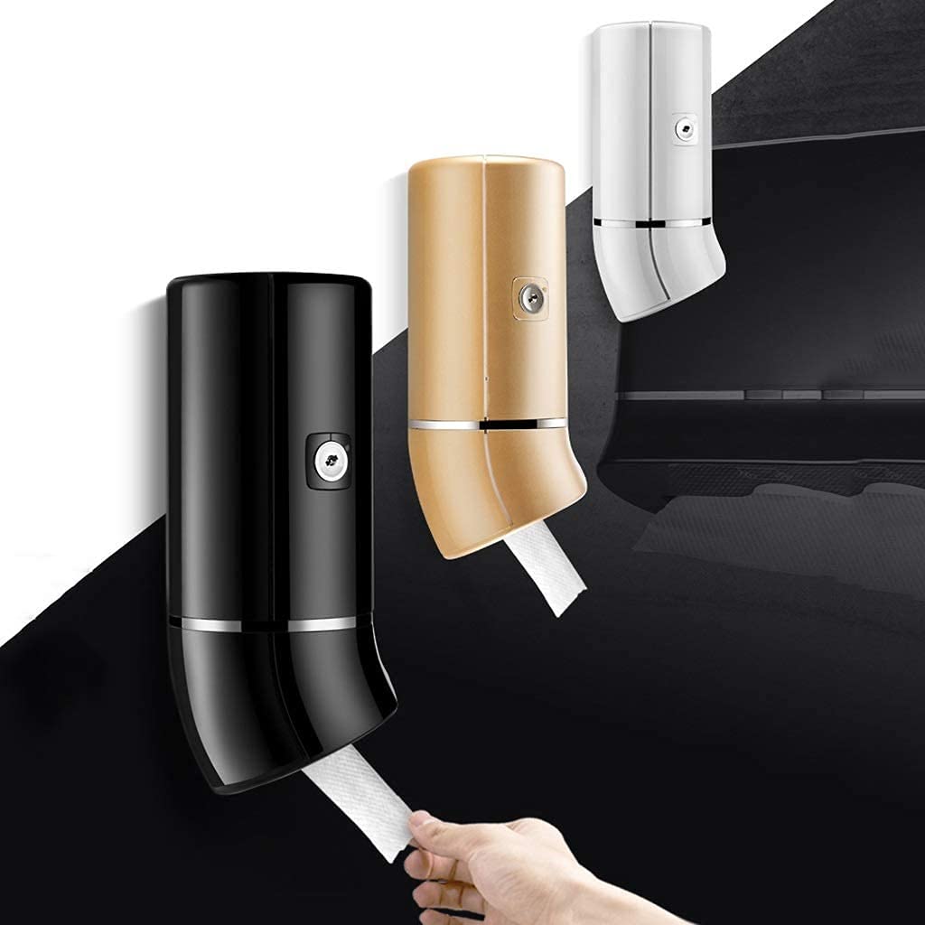 BKEKM Dispenser Salviette Dispenser di Asciugamani di Carta Dispenser di Asciugamani Commerciali a Parete Porta Asciugamani di Carta da Bagno Impermeabili gratuiti Moda