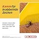 Dr. Schick Zeckenkammkarte® [2-in-1 Zeckenkamm & Zeckenkarte] - patentierter Zecken-Entferner für Mensch & Tier mit 3 verschiedenen Haken [auch zum Entfernen von Läusen & Flöhen]