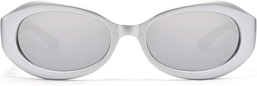 Retro Oval Sunglasses for Women Men Trendy 90s Round Sunnies AP3751