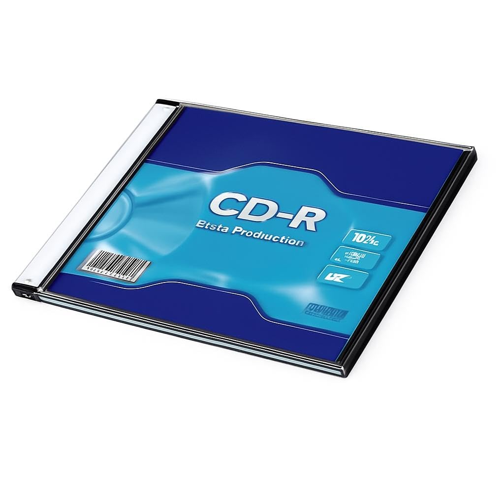 CD-R 700MB 52X, Formato Slim, Alta protección, Ideal para Almacenamiento de Datos y copias de Seguridad.