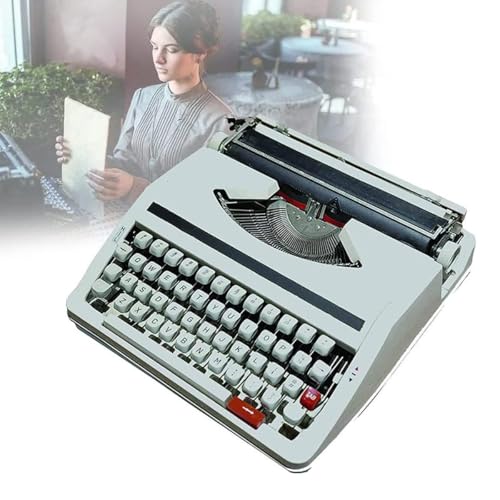 Vintage Typewriter, Manual Typewriter Portable, Sleek & Durable Type Writer Classic Word Processor -Typewriters for Writers, Flexible Button Classic Word Processor UE-MAOLU