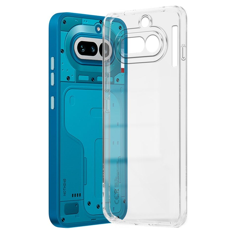 Image of Fashionury Crystal Clear Case for Nothing Phone 4a 5G | Yellowing Resistance | Transparent TPU Silicone | Raised Camera Lips | Slim Transparent Cover