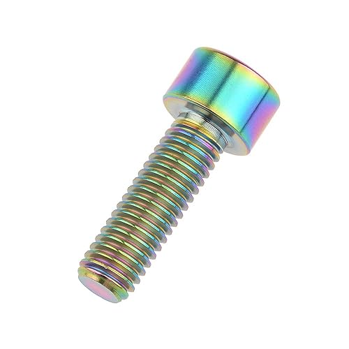 Miniatura 6 de Tornillos de titanio Ti M8 x15 20 25 30 35 40 45 50 196.9 ft 0.049 in de paso hexagonal Allen Tornillos de cabeza hueca paquete de 4 (cabeza