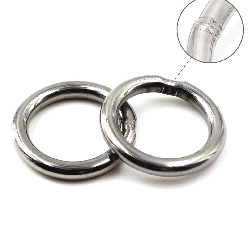 3X20mm O-ring Anelli saldati in acciaio inossidabile 304 (20 pezzi)