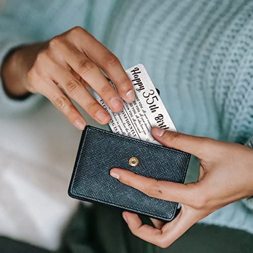 35th Birthday Card Gifts for Her him Happy 35 Year Old Women Men Gift Ideas Engraved Wallet Card Birthday Gifts for 35 Year Old Aunt Mom Sister4