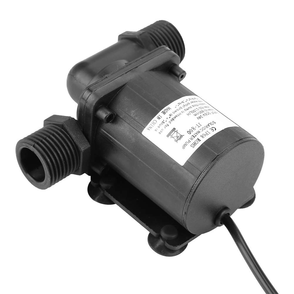 Pompa wodna, silnik bezszczotkowy 1000L / H 24V, mini solarna pompa obiegowa wody, wysoka wysokość podnoszenia hydraulicznego 7m, niski poziom hałasu, łatwa instalacja