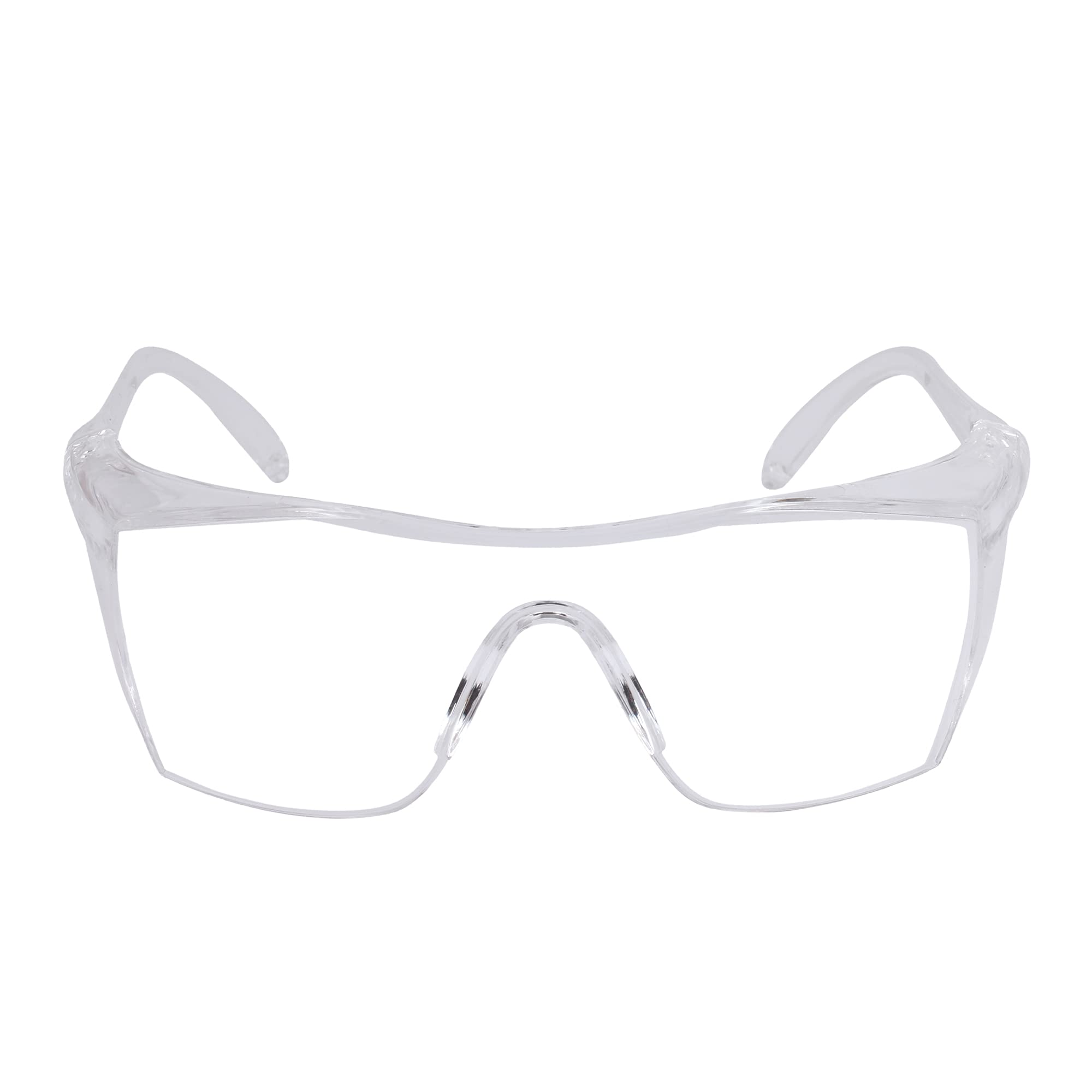 bio clear wrap around safety goggle for chemistry labs, dust protection, Splash protection,Wood-working, Grinding and for Laboratory(BSL-1) (Pack of 2)