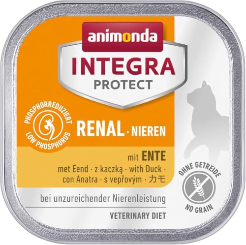animonda INTEGRA PROTECT Katzenfutter nass Renal (Nieren) Ente (16 x 100g)
