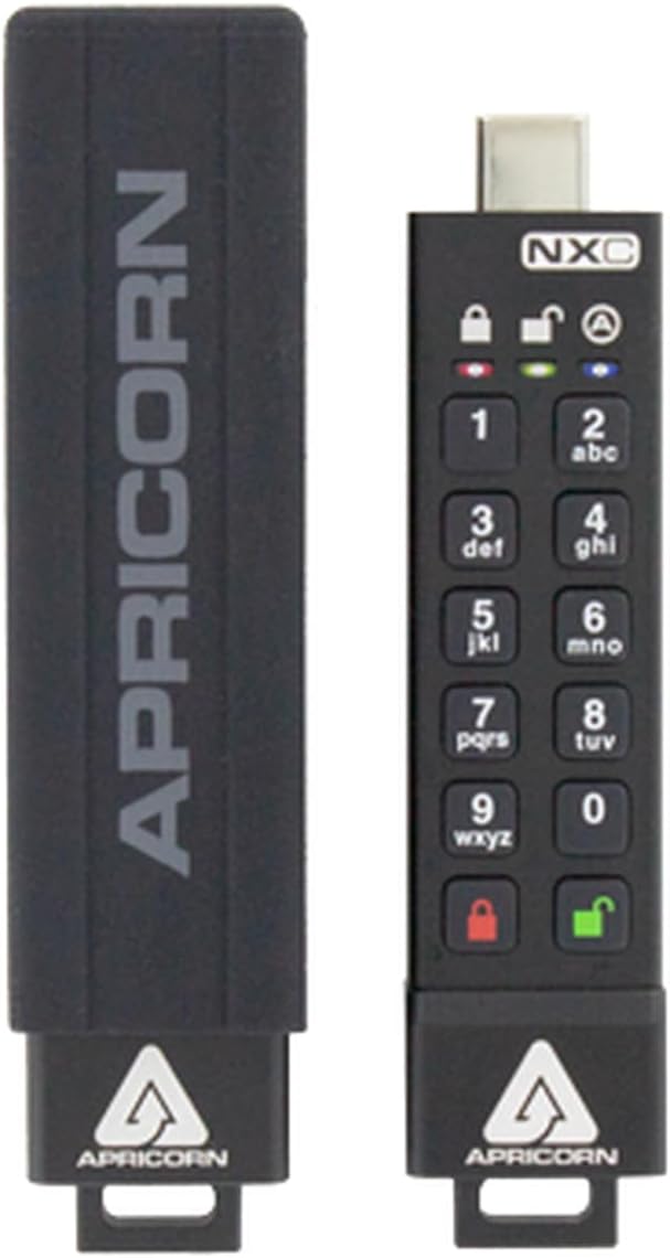 Apricorn Aegis Secure Key 3NXC Encrypted USB Memory 8GB USB3.0 Support ASK3-NXC-8GB MM6045