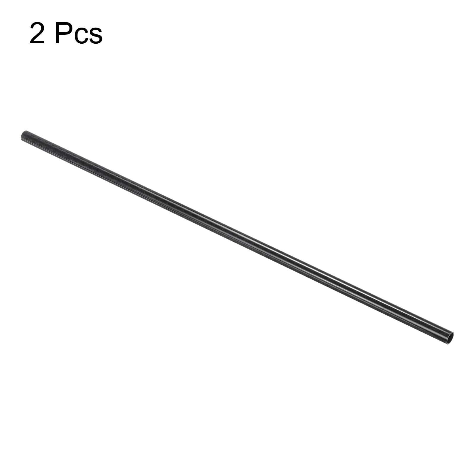 Produktbild von QUARKZMAN 2x Kohlefaserrohr 8x10x420 Mm – 3K Glänzend, Plain Weave, Leicht & Stabil, Für RC-Drohnen, Flugzeuge & DIY