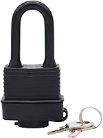 Vista 2 de FIGODE® Waterproof Padlocks Keyed Alike for Outdoor use, Covered Heavy Duty Laminated Steel Lock, 1-9/16 Inch. Wide, Long Padlock, Pack of 48