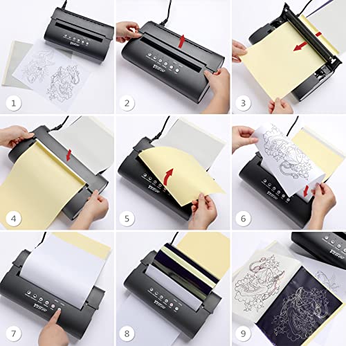 Tattoo Stencil Printer,Solong Thermal Printer Tatto for Tattoo Starters,Artists Update T105