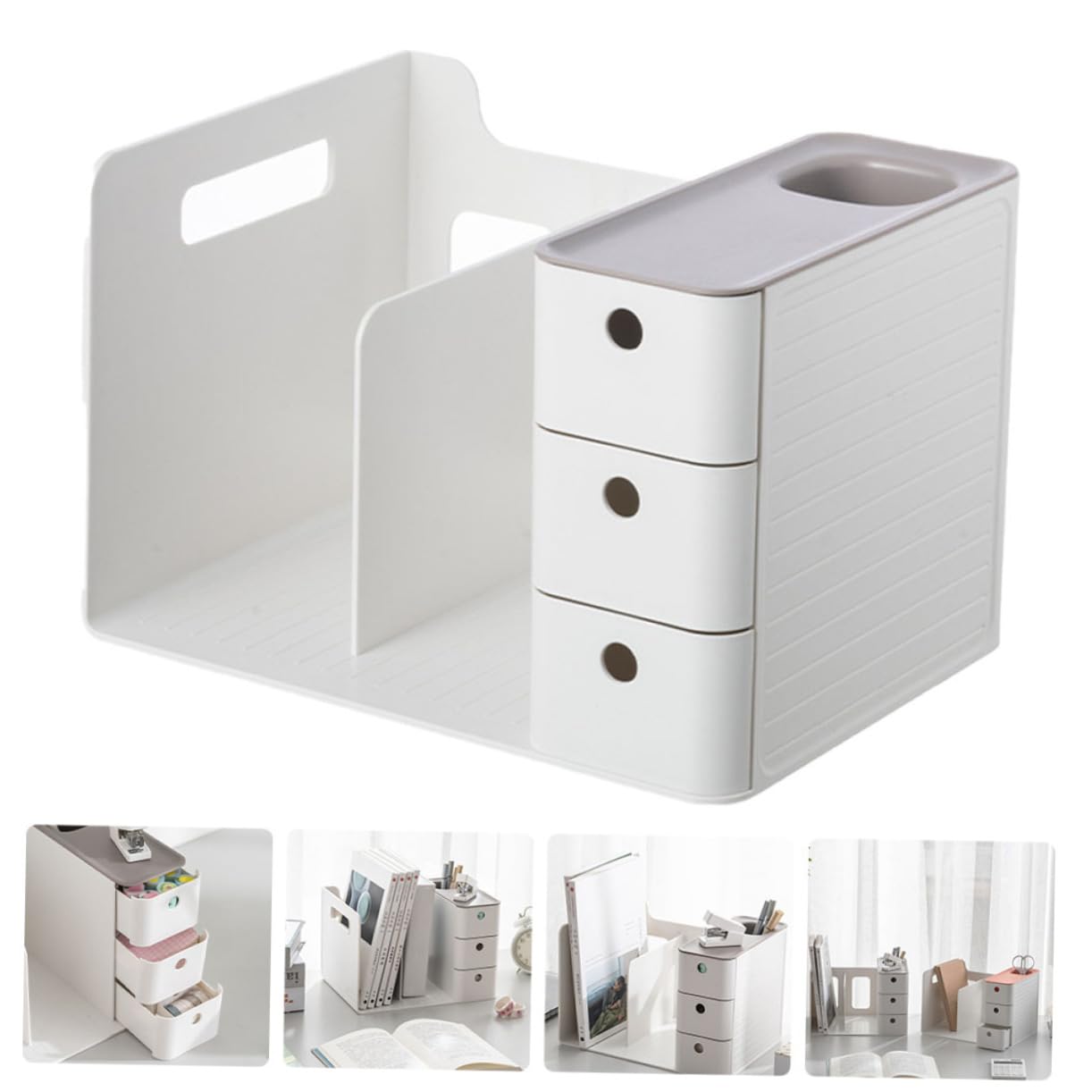 Organizzatore da Scrivania Ufficio in Plastico Scomparti