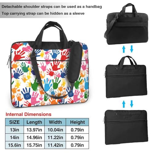 Sac à bandoulière pour ordinateur portable fin antichoc imprimé design