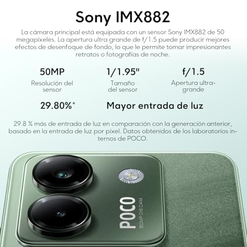 Image of Poco M7 Pro 5G (256GB + 8GB) (for Tmobile Mint Tello & Global) 50MP Dual Sony Camera 6.67 inch 120Hz Octa Core Unlocked Dual Sim Model 2409FPCC4G Liberado (Green)