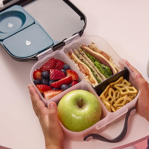 Image of b.box Mini Lunch Box, Snack Containers for Kids, Lunch Box Kids, 4.25 Cup | Bento Box for Kids, Sanck Box, Lunch Containers, Leak Proof, Dishwasher Safe, BPA Free, PFAS Free, Ages 3+ - Night Vision