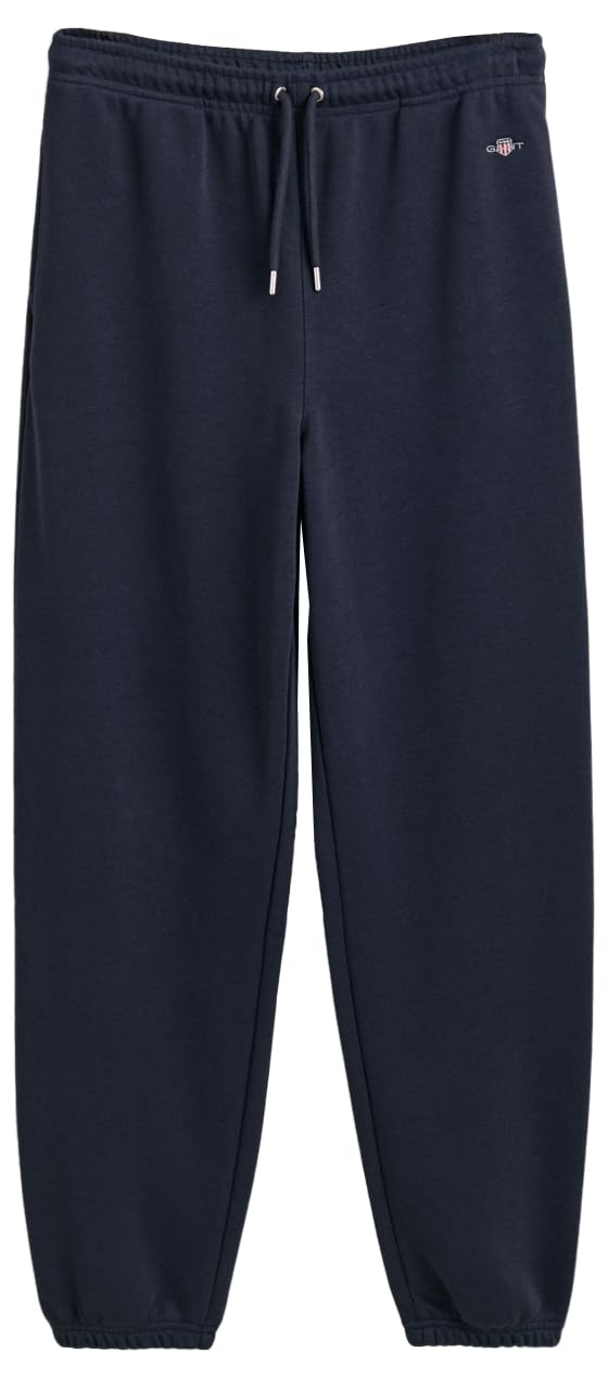 GANT Women's Reg Shield Sweatpants Casual Pants, Evening Blue, XL