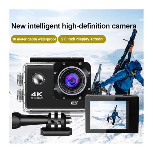 Image of 4K Ultra HD Waterproof Action Camera with 2.0 Inch Screen, WiFi Remote Control Portable Helmet Sports DV Camcorder