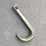 Obstacle Car Towing Rope 4T/5T Transport Tow Chain J Hook Long Shank - Obstacle Transport Tow Chain With 2 Grab Hooks, Chain Length 1m, Transport Tow Chain Galvanized Safety Hook,For Car Wrecker Recov