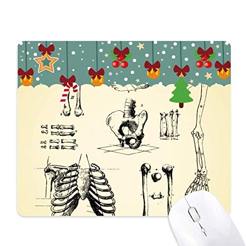 Tapis de souris de Noël en caoutchouc croquis médical pour éviter les glissements