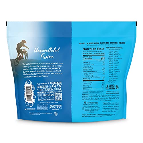 Image of Organic Plant Based Protein Powder | Vegan Organic Protein Powder Vanilla Flavored with BCAA Amino Acids & Hemp Seed Pea Blend | Non-GMO Soy Dairy Filler & Gluten Free (Vanilla, 90 Servings)
