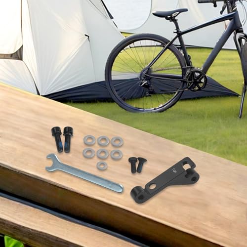 Zuverlässiges Fahrradbremssystem Upgrade CNC gefräster Adapter von IS auf Flat Mount passend für verschiedene Scheibengrößen