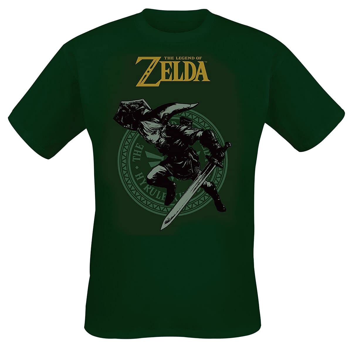 The Legend Of Zelda Link Men's Short-Sleeved T-Shirt Green Regular/Regular Fit, Green, XXL
