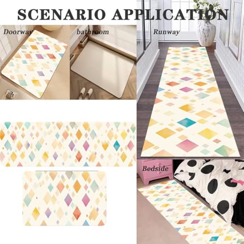 Alfombra cocina lavable súper absorbente de dos tamaños para pasillo y comedor 3