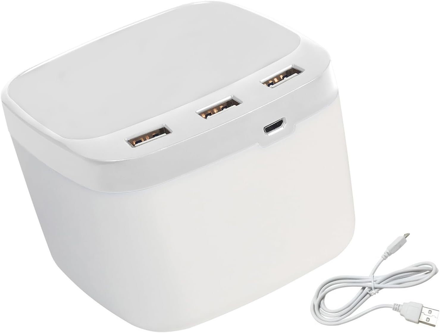 Desk Pen Holder Integrating 3 USB2.0 Ports USB Adapter Fan Charging Featuring LED Illuminations for Practical Use Pen Adapter
