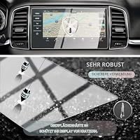 CDEFG Kompatibel mit Skoda Karoq 2017-2025 / Kodiaq 2017-2023 Columbus Navigation Schutzfolie Tempered Glas 9H Kratzfest 9,2 Zoll GPS Displayschutzfolie Auto Navi Folie Sportline RS Zubehör – Ansicht 4