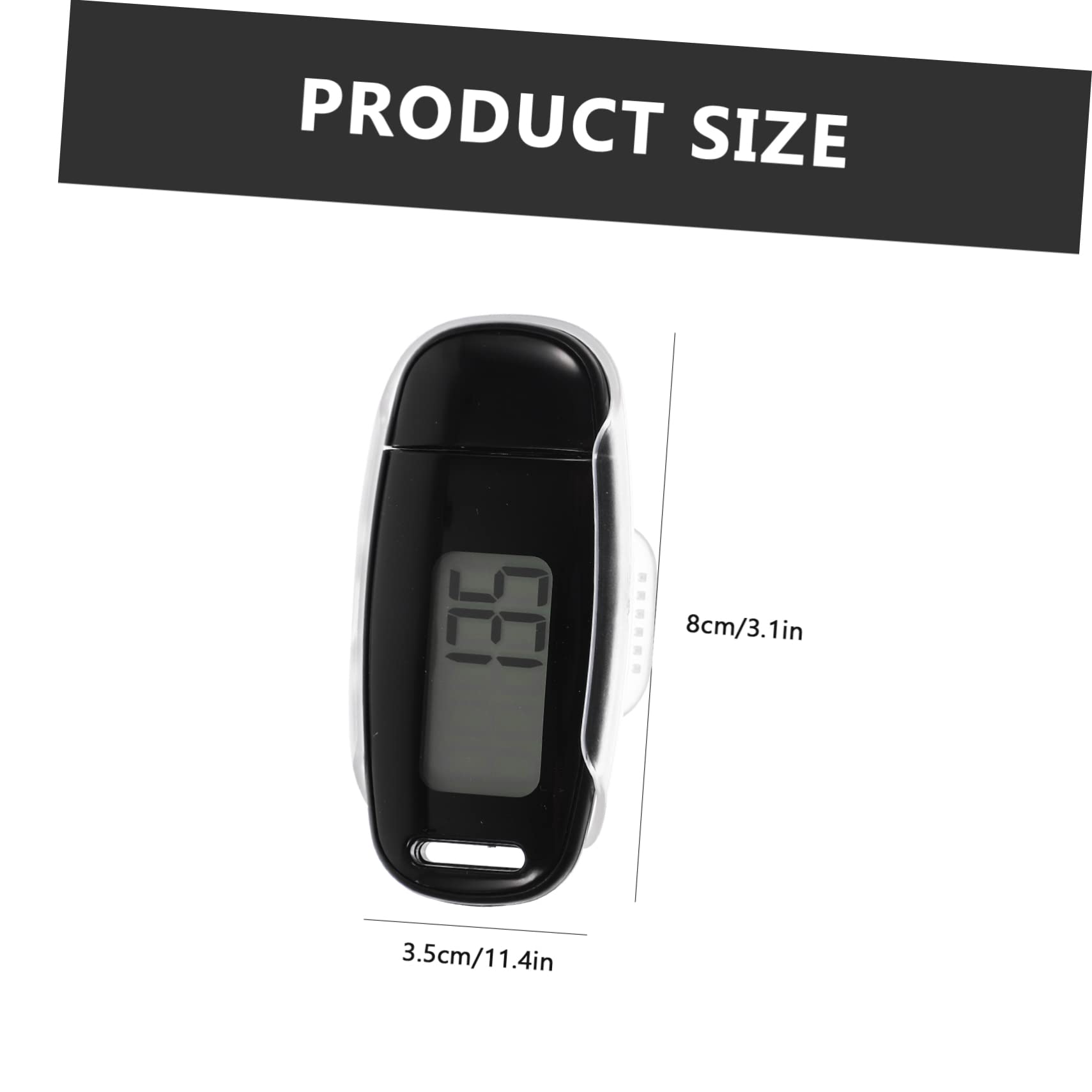 Happyyami 1Set Sports Pedometer Step Counter Portable Reusable Walking Tracker with LED Backlight Small for Easy Carrying for Outdoor Activities and Fitness Monitoring